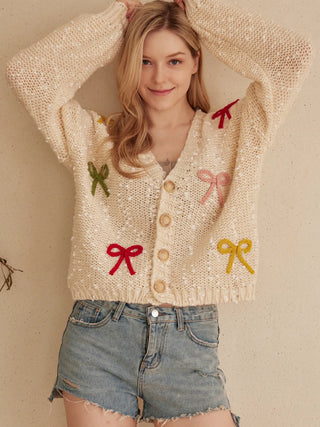 Cutesy Bow Cardigan