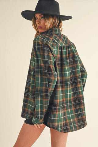 Katie's Green Flannel