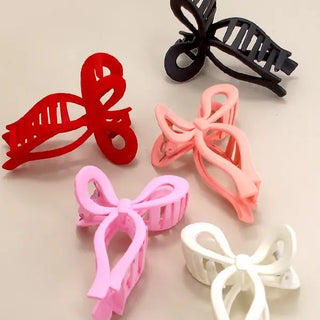 Matte Bow Claw Clips