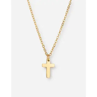 Gold Small Cross Necklace