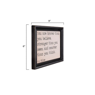 Wood Wall Decor with Saying, Set of 4