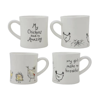 Chicken w/ Saying Mug (two styles)