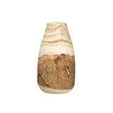Carved Wood Vase 12'