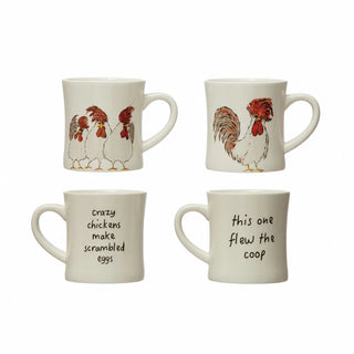 Rooster Mug w/ saying 8 oz.