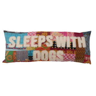 Sleeps With Dogs Pillow