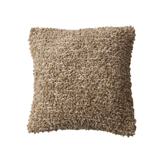 Square Woven Cotton Blend Bouclé Pillow