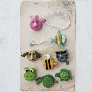 Handmade Plastic & Embroidered Animal Shaped Tape Measure, 8 Styles