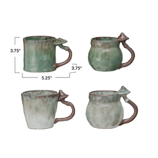 Stoneware Mushroom Mug - 14 oz.