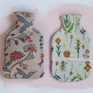 20 oz. Rubber Hot Water Bottle with Cotton Knit Cover, 2 Styles