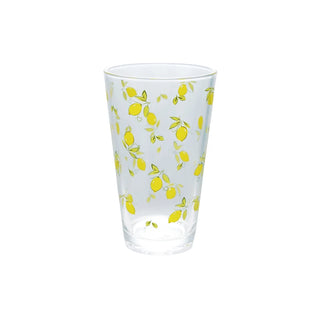 Drinking Glass with Lemon Decal - Hand-wash Only