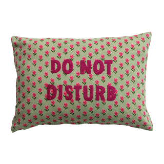 Do not disturb - Lumbar Floral Pillow