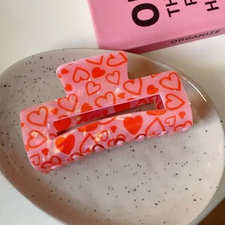 Jumbo Checkered Claw Clip