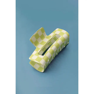Jumbo Checkered Claw Clip