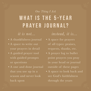 5-Year Prayer Journal: Edinburgh Theme