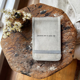 Mini Leather Journal w/ Quotes