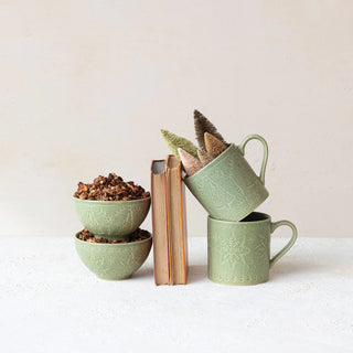 Green Tree/Snowflake Mugs - 2 Styles