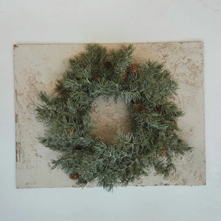 Faux Juniper & Pine Wreath w/ Pinecones, Green & Natural