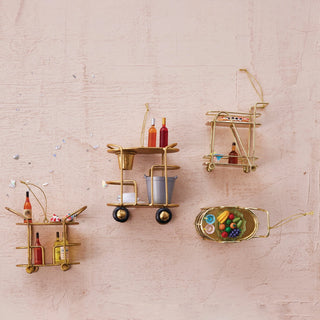 Bar Cart Ornament - 4 Styles